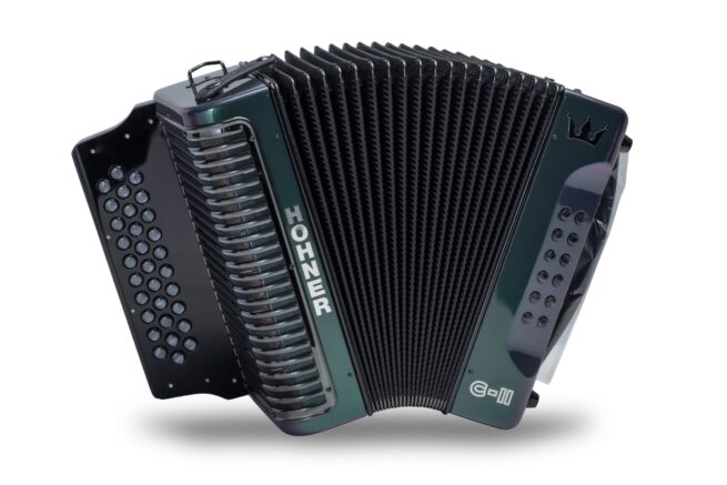 HOHNER Corona C-II Accordion Green to Gold